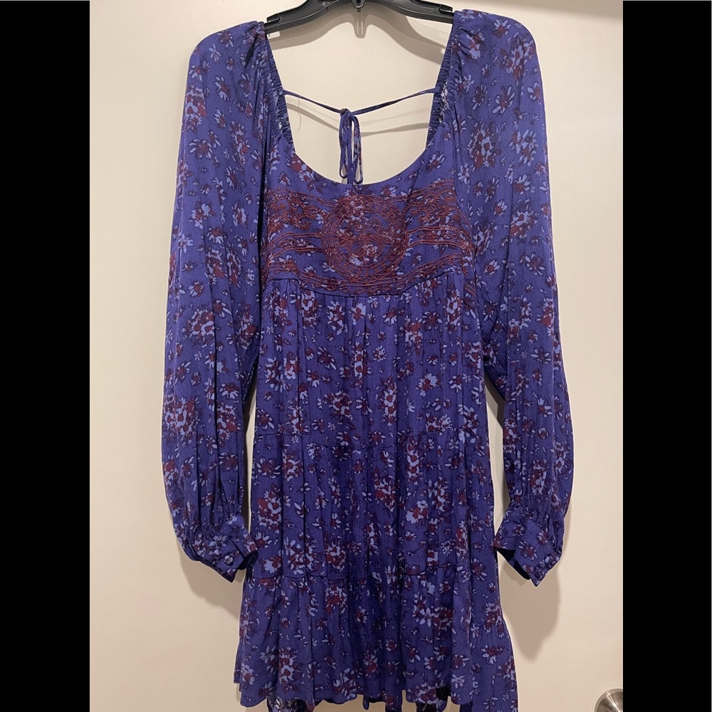 New Women’s Boho dress, size Large, color purple